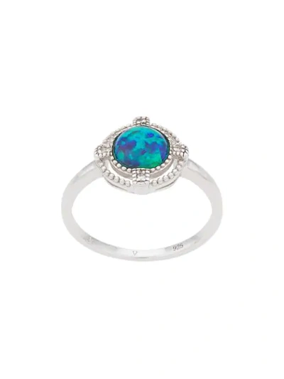 V Jewellery Opal Ring In Silver