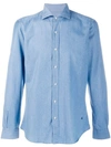 Fay Plain Denim Shirt - Blue