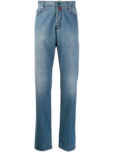 Kiton Stonewashed Straight-leg Jeans - Blue