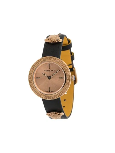 Versace Medusa Stud Watch In Gold