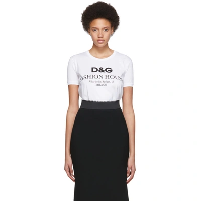 Dolce & Gabbana Dolce And Gabbana White Fashion House T-shirt