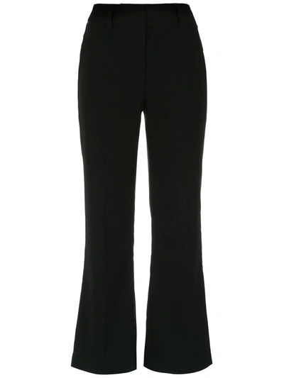 Martha Medeiros High Rise Cropped Trousers In Black