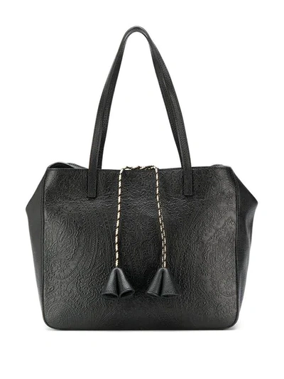 Etro Tassel Detail Tote Bag - Black