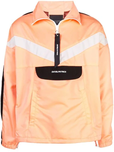 Daniel Patrick Windbreaker Jacket In Orange