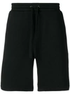 Valentino Rockstud Cotton-blend Shorts In Black