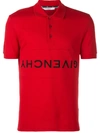 Givenchy Men's Slim Upside Down-logo Polo Shirt In Red