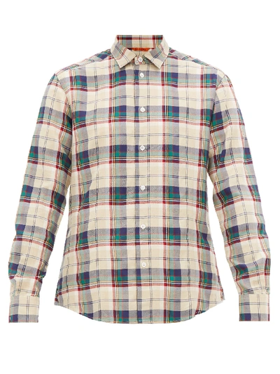 Barena Venezia Checked Flannel Shirt In Neutrals
