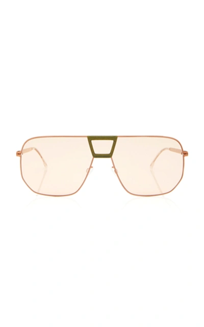 Mykita Cayenne Metal Square-frame Sunglasses In Neutral