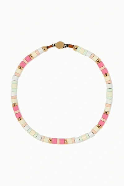 Roxanne Assoulin Bahamas Enamel Necklace In Pink