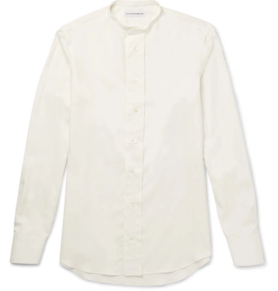 Alexander Mcqueen Mandarin-collar Silk Shirt | ModeSens