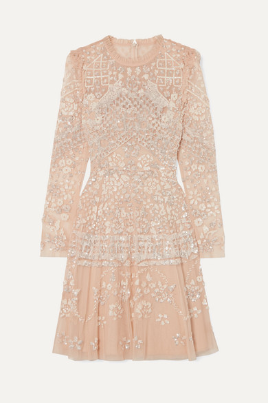 aurora lace mini dress