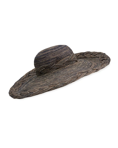 Kokin Braided Floppy Hat In Natural