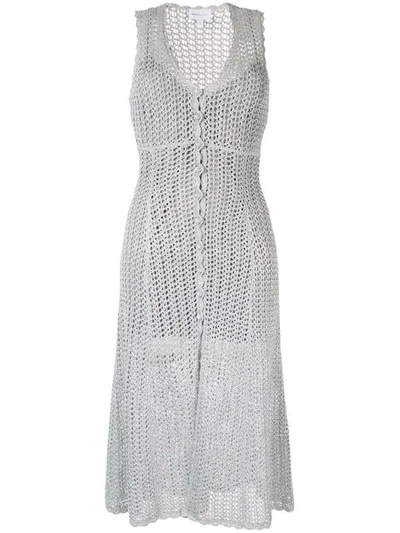 Alice Mccall Magic Midi Dress In Silver | ModeSens