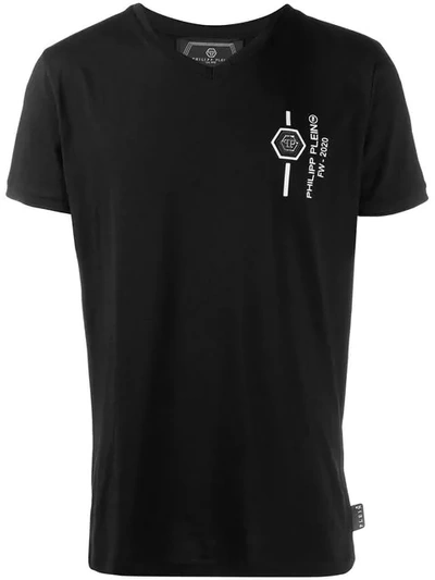 Philipp Plein Platinum Skull T-shirt In Black