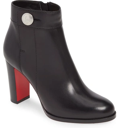 Christian Louboutin Janis Leather Ankle Boots In Black