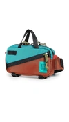 Topo Designs Mini Quick Pack Belt Bag - Orange In Turquoise/clay