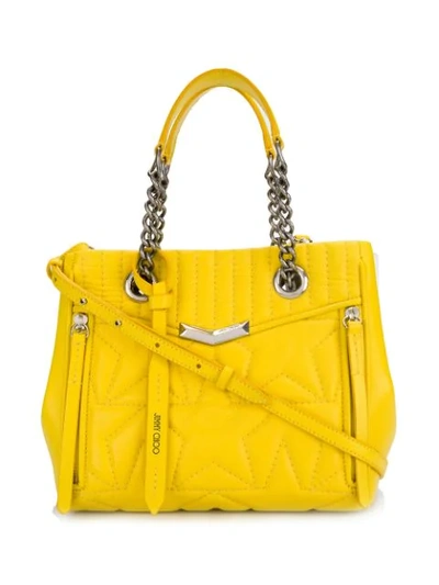 Jimmy Choo Small Shopper Tote In Yellow