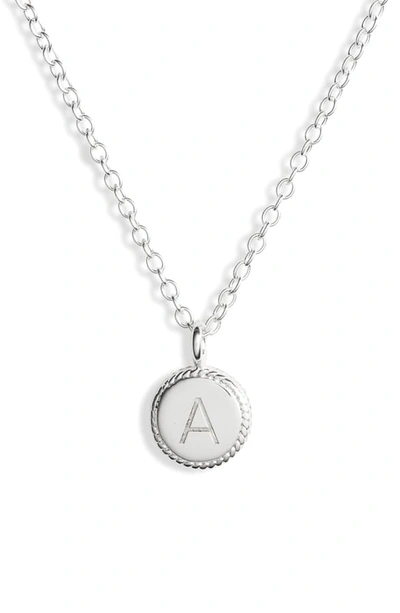 Anna Beck Initial Pendant Necklace In A - Gold/ Silver