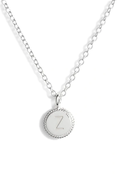 Anna Beck Initial Pendant Necklace In Z - Gold/ Silver