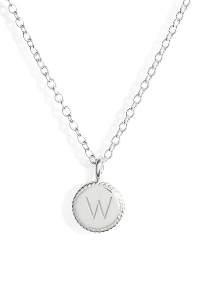 Anna Beck Initial Pendant Necklace In W - Gold/ Silver