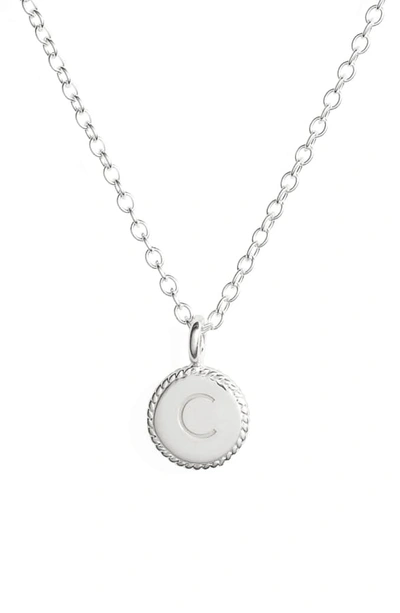 Anna Beck Initial Pendant Necklace In C - Gold/ Silver