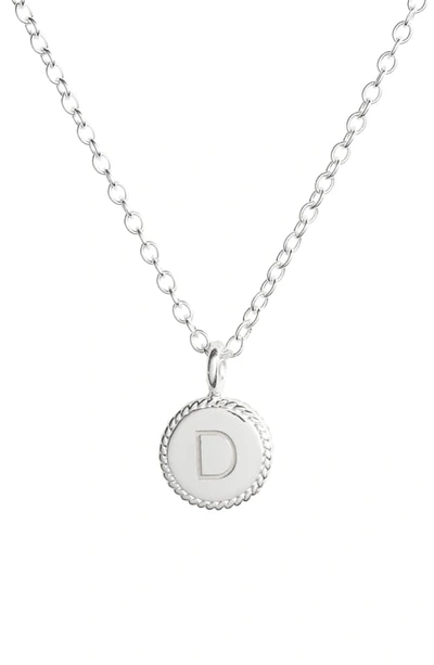 Anna Beck Initial Pendant Necklace In D - Gold/ Silver