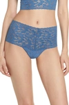 Hanky Panky 'retro' Thong In Storm Cloud Blue