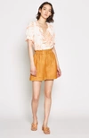 Joie Arlinda Floral Print Ruffle Top In Island Sunset