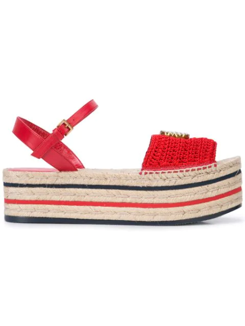gucci espadrilles red
