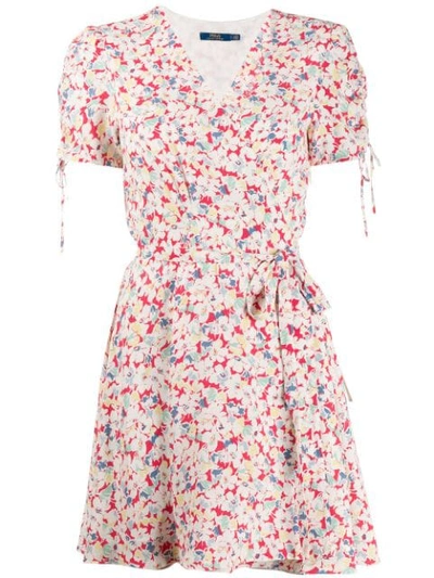 Polo Ralph Lauren Floral Print Wrap Dress - White