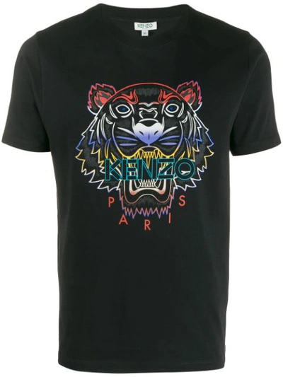 Kenzo Icon Printed Cotton Jersey T-shirt In Black