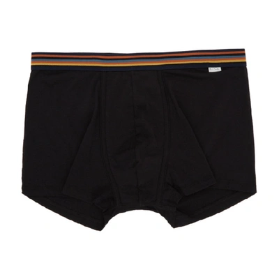 Paul Smith Black Artist Stripe Boxers In 79 Blk Mult