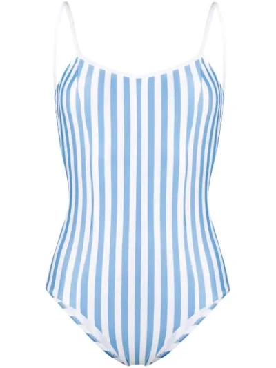 Sian Swimwear Maria Striped Swimsuit In Blue