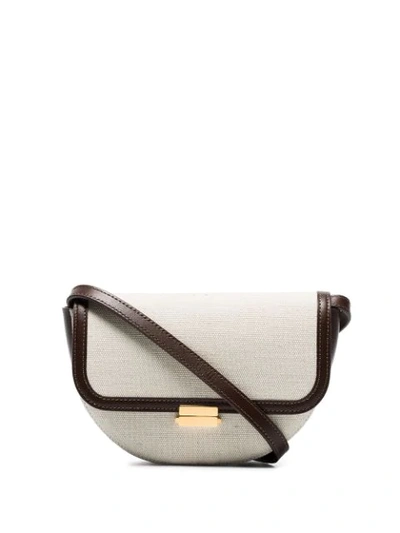 Wandler Anna Buckle Canvas Belt Bag In Brown