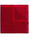 Saint Laurent Schal Mit Stern-print - Rot In Red