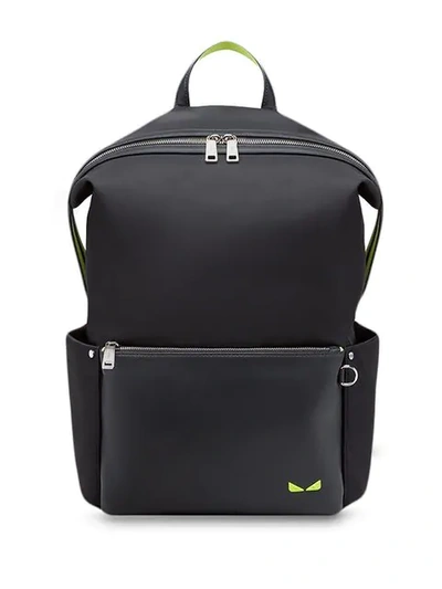 Fendi Two-way Zipped Backpack In Black