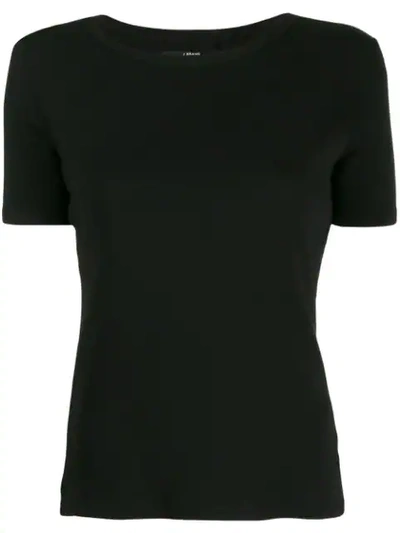 J Brand Round Neck T-shirt In Black