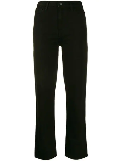 J Brand High-waisted Jeans In Black