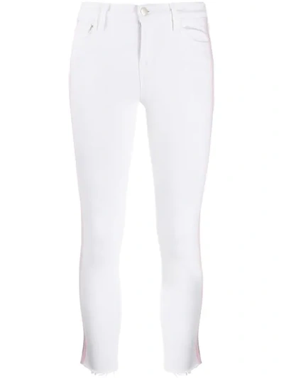 J Brand Slim Fit Jeans In White