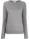 Equipment Round Neck Jumper In Heather Grey