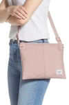 Herschel Supply Co Alder Pouch Crossbody In Ash Rose