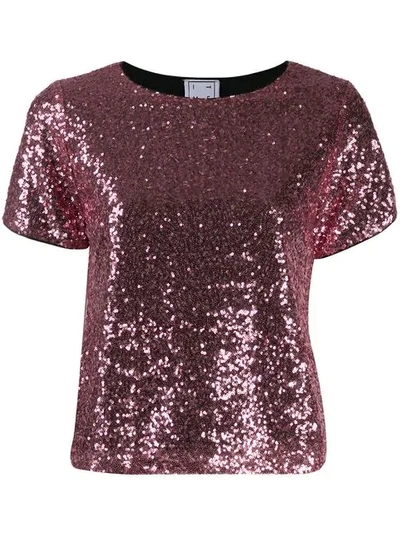 In The Mood For Love Amanda Sequin Top In Pink
