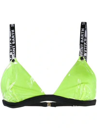 Mc2 Saint Barth Brooke Bikini Top In Yellow