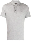 Michael Michael Kors Logo Polo Shirt In Grey