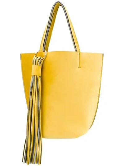 Alila Shopper Mit Fransen In Yellow