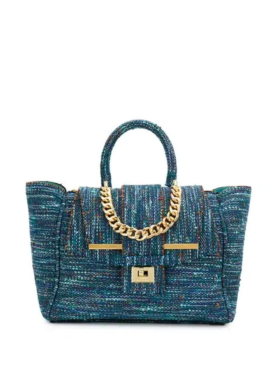 Alila Tweed Tote Bag In Blue