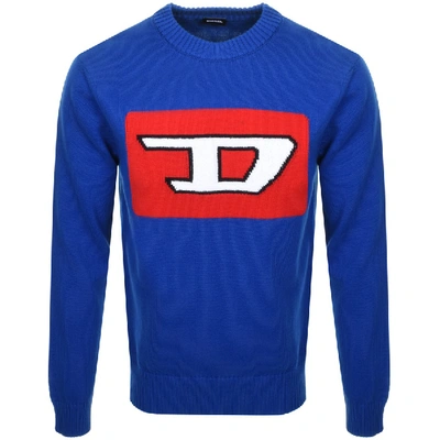 Diesel K Logox Knit Jumper Blue