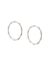 John Hardy 'bamboo' Medium Hoop Earrings In Sterling Silver