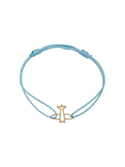Aliita Aeroplane Rope Bracelet In Blue