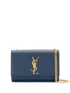 Saint Laurent Kate Shoulder Bag In Blue